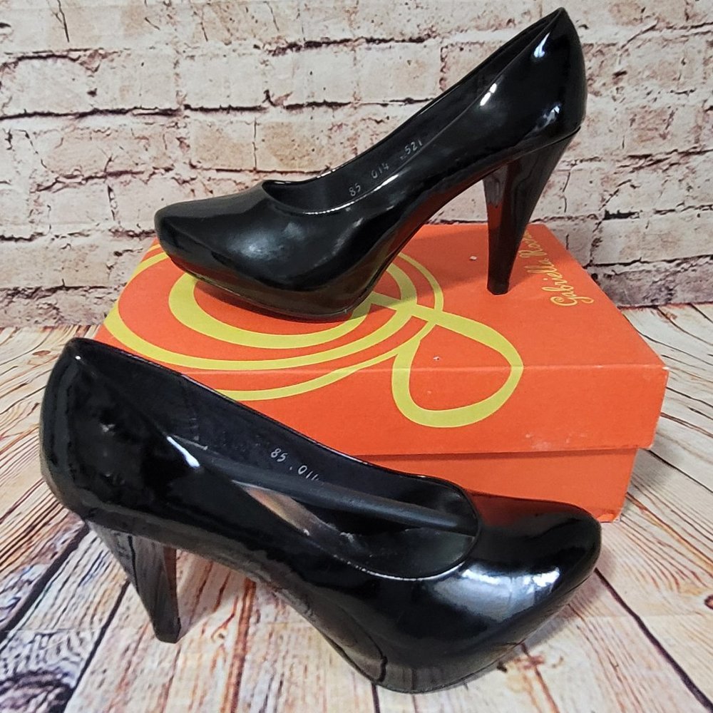 Gabriella Rocha Quilla Patent Platform Pumps - Picture 8 of 11
